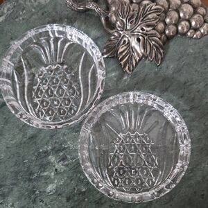 Glass Pineapple Coasters VTG